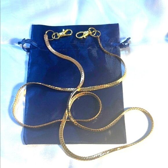Handmade Handbags - Elegant Gold Crossbody Bag Strap